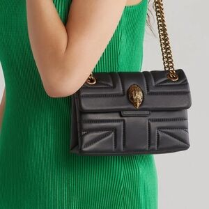 Kurt Geiger London Kensington Leather Mini Crossbody Bag in Black